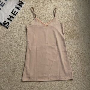 SHEIN Double V neck Solid Slip Dress XS